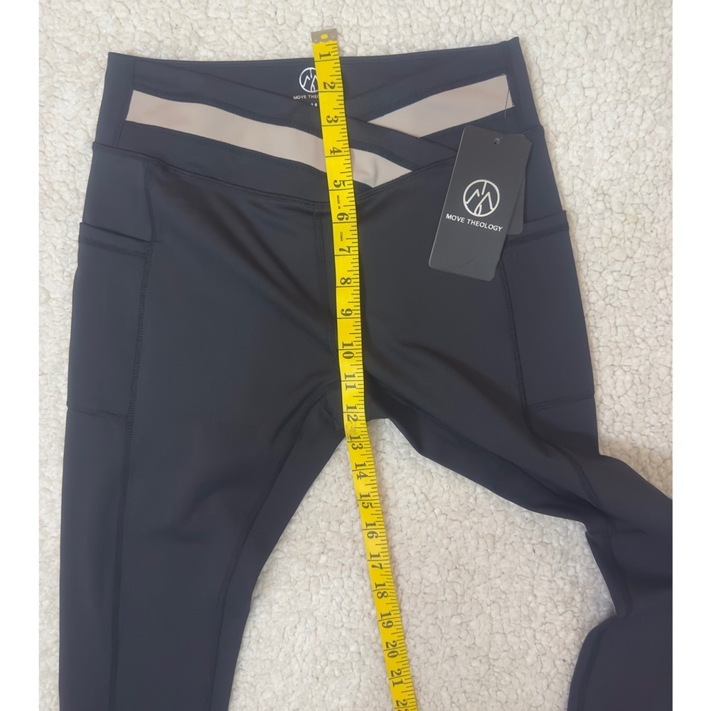 NWT MOME THEOLOGY Black Women's Pants with Mesh Detail - Picture 8 of 11